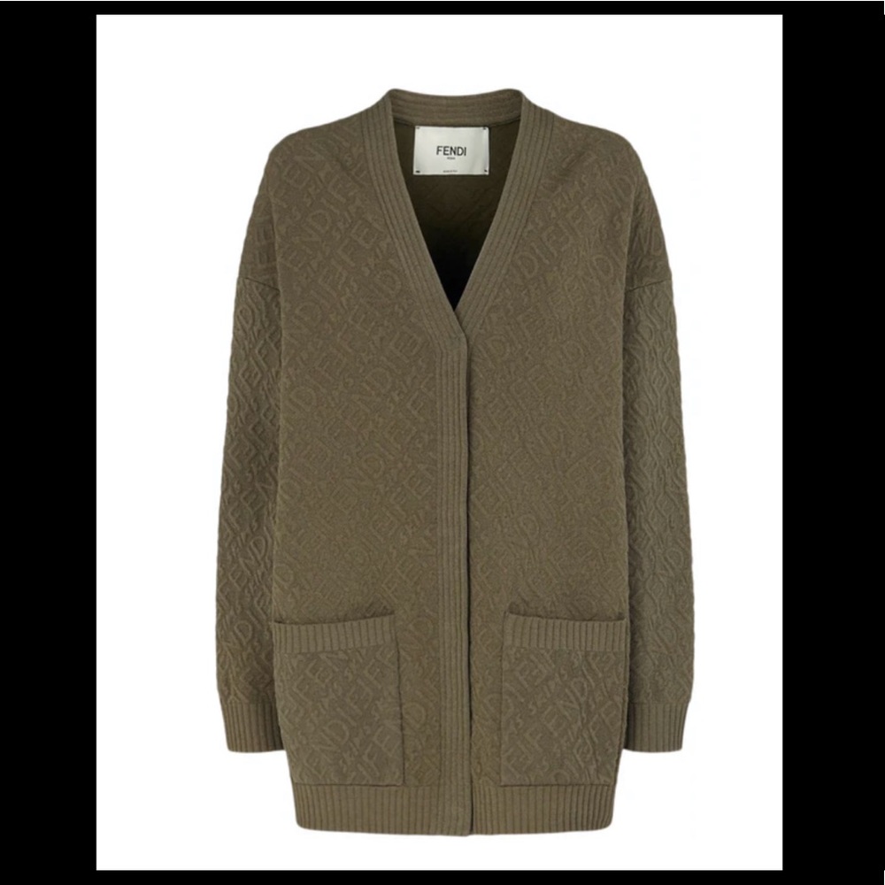 Fendi x Skims Authentic Limited Embossed Logo New with Tags Cardigan  Si…